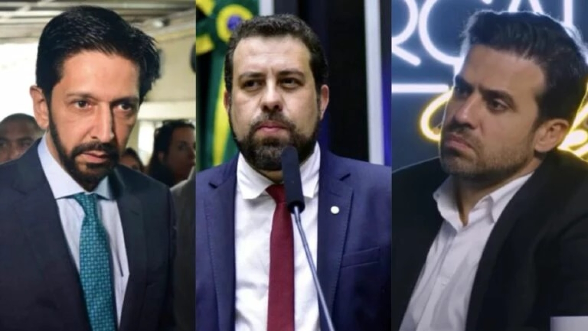 Ricardo Nunes, Guilherme Boulos e Pablo Marçal - Fotos: Leo Franco/Agnews // Zeca Ribeiro/Câmara dos Deputados // Reprodução/ Print de vídeo YouTube Pablo Marçal

