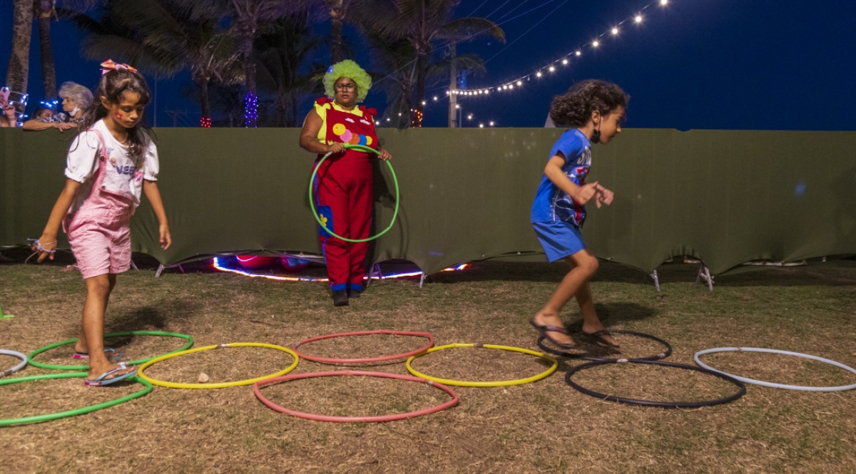 Público da Vila da Criança também terá acesso a espaço externo, onde serão realizadas atividades como bolha de sabão gigante e resgate de brincadeiras antigas - Foto: Igor Matias
