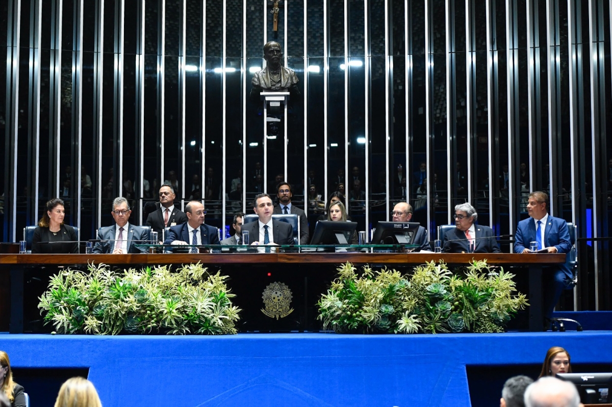 Senador Laércio Oliveira enaltece papel da CNT como principal representante do setor transportador no Brasil - Foto: Roque de Sá/Agência Senado
