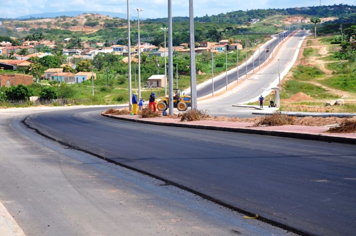 Nova entrada de Aracaju entra em fase de conclus�o (Imagem: Jorge Reis/Seinfra/SE)