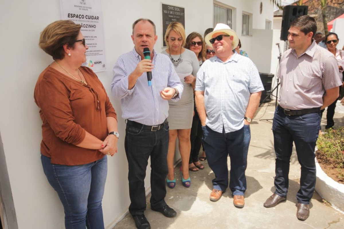 Foi inaugurado na manh� desta sexta-feira, 30, pelo vice-governador de Sergipe, Belivaldo Chagas, o 5� Espa�o Cuidar, desta vez, localizado no bairro Jap�ozinho (Foto: Pritty Reis/Seidh/SE)