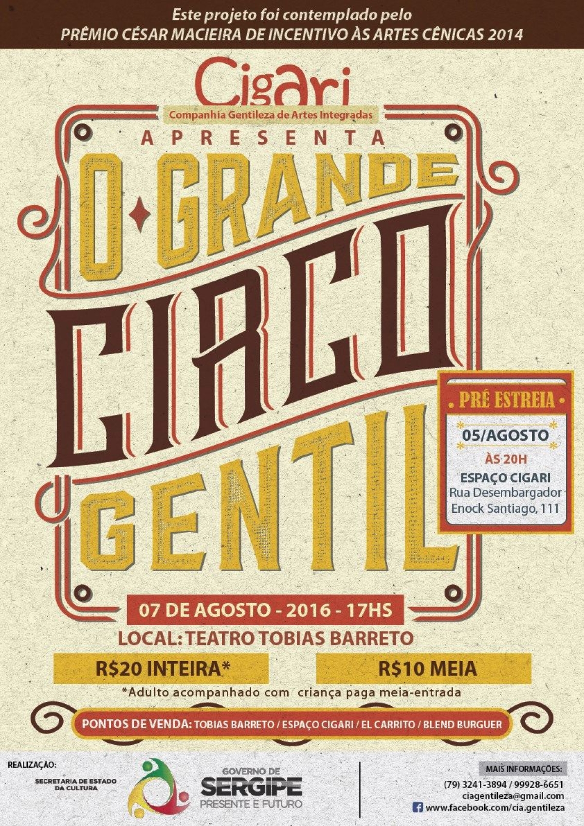O Grande Circo Gentil (Foto: Divulga��o/Secult/SE)