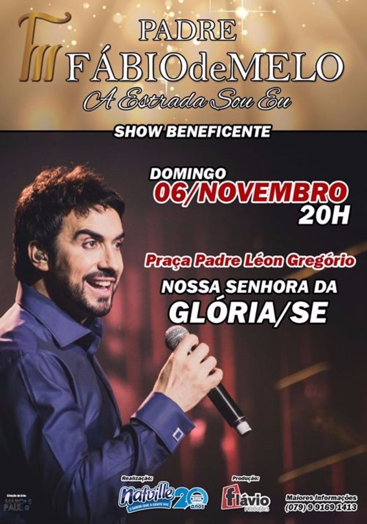 Gl�ria receber� show beneficente do Pe. F�bio de Mello (Imagem: Divulga��o)
