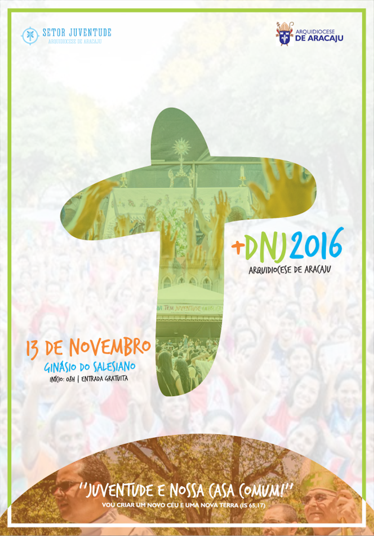 Dia Nacional da Juventude acontecer� em Aracaju (Imagem: Divulga��o/Assessoria Setor Juventude da Arquidiocese de Aracaju)