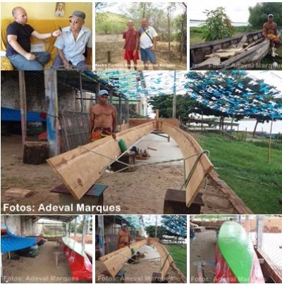 Tradi��o de constru��o de barcos no Baixo S�o Francisco se mant�m viva (Imagem: Adeval Marques)