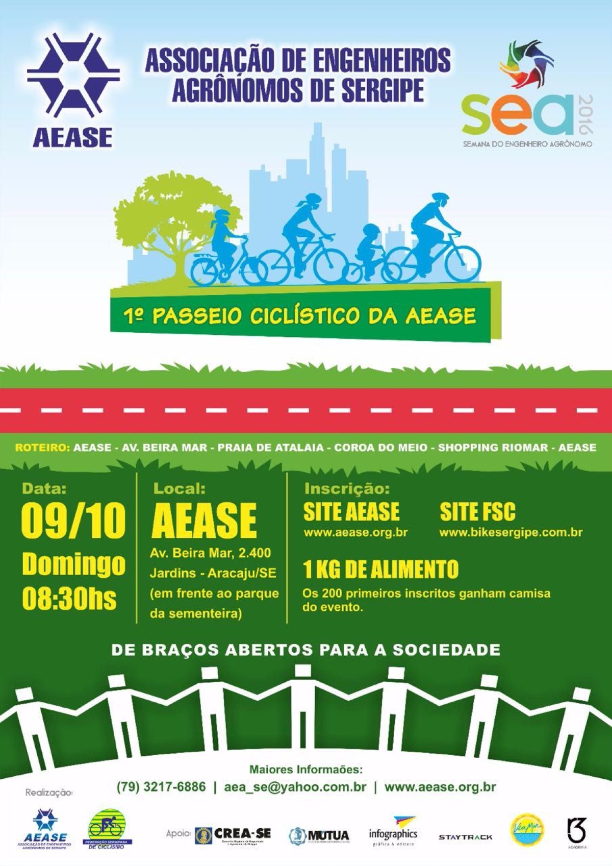 Aease abre  Semana do Engenheiro Agr�nomo com passeio cicl�stico (Imagem: Divulga��o/Assessoria Aease)