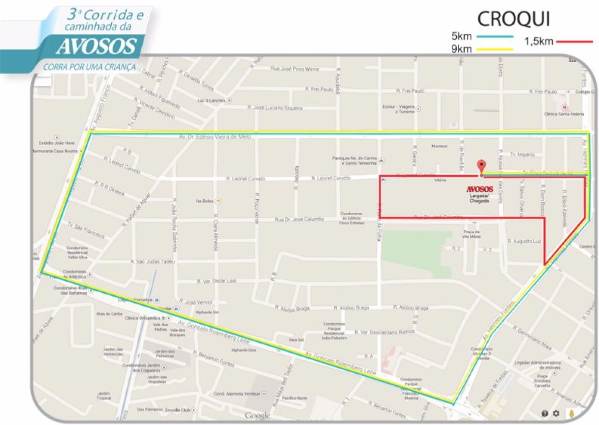 Inscri��es abertas para a 3� Corrida e Caminhada da Avosos (Imagem: Assessoria Avosos)