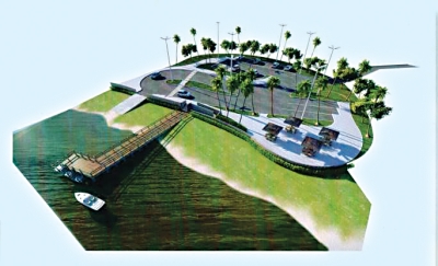 No Povoado Caibrós a estrutura contará ainda com um amplo estacionamento para carros e ônibus (Imagem: Divulgação)