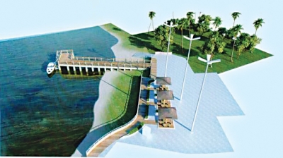 Projeto da obra na Ilha Mém de Sá (Imagem: Divulgação)