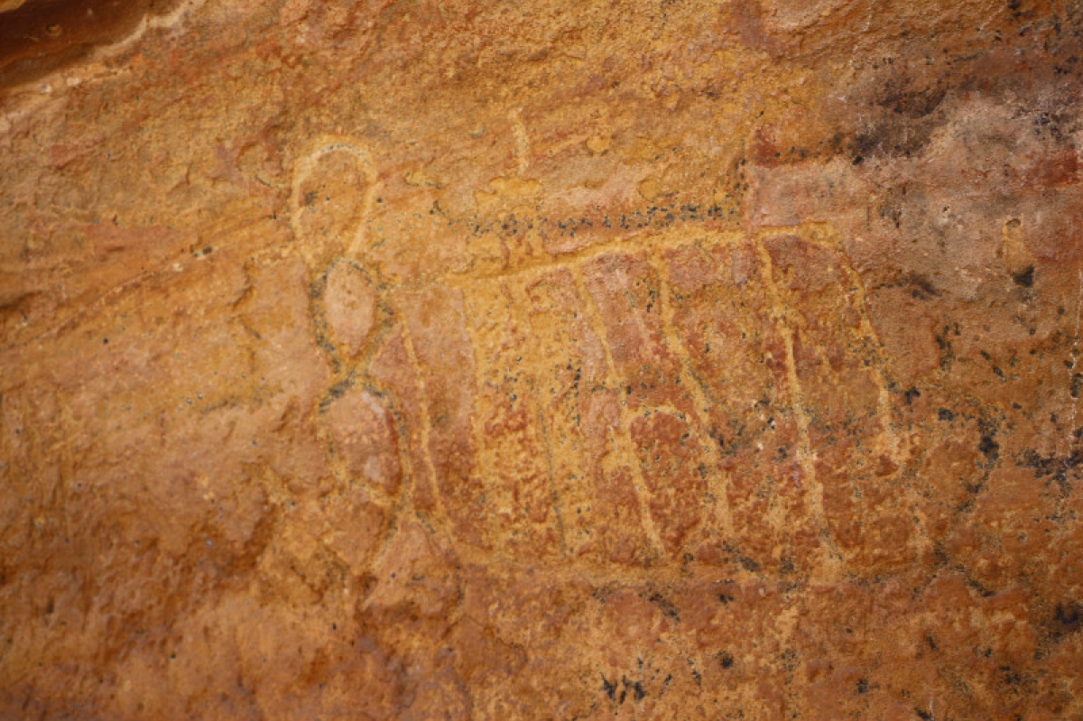 FPI do São Francisco descobre pinturas rupéstres inéditas em sítios arqueológicos em Olho D´Água do Casado (Imagem: CBHSF)