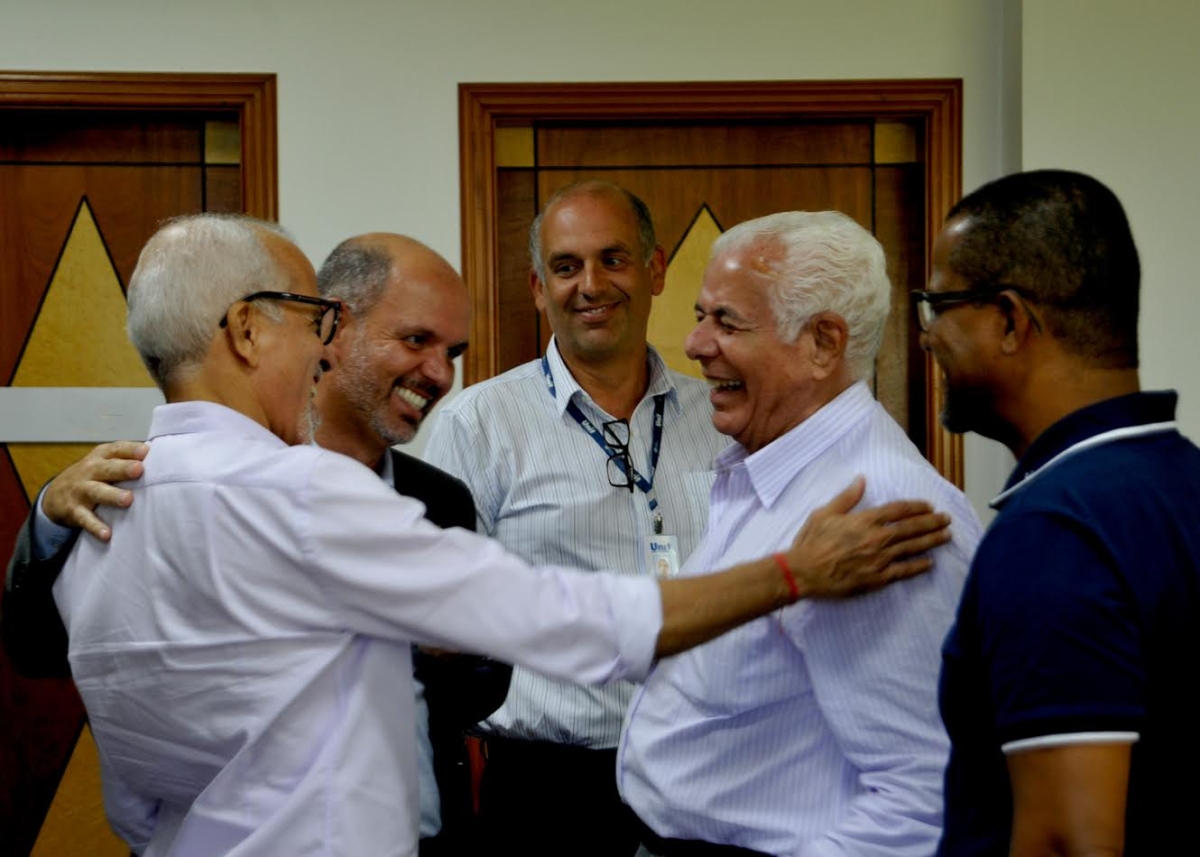 Em encontro com Jouberto Uchôa Edvaldo Nogueira discute parcerias entre Prefeitura de Aracaju e Unit (Imagem: Janaína Santos/Assessoria Edvaldo Nogueira)
