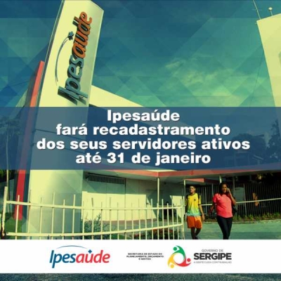 Ipesaúde fará recadastramento dos seus servidores ativos até 31 de janeiro (Imagem: Ipesaúde)