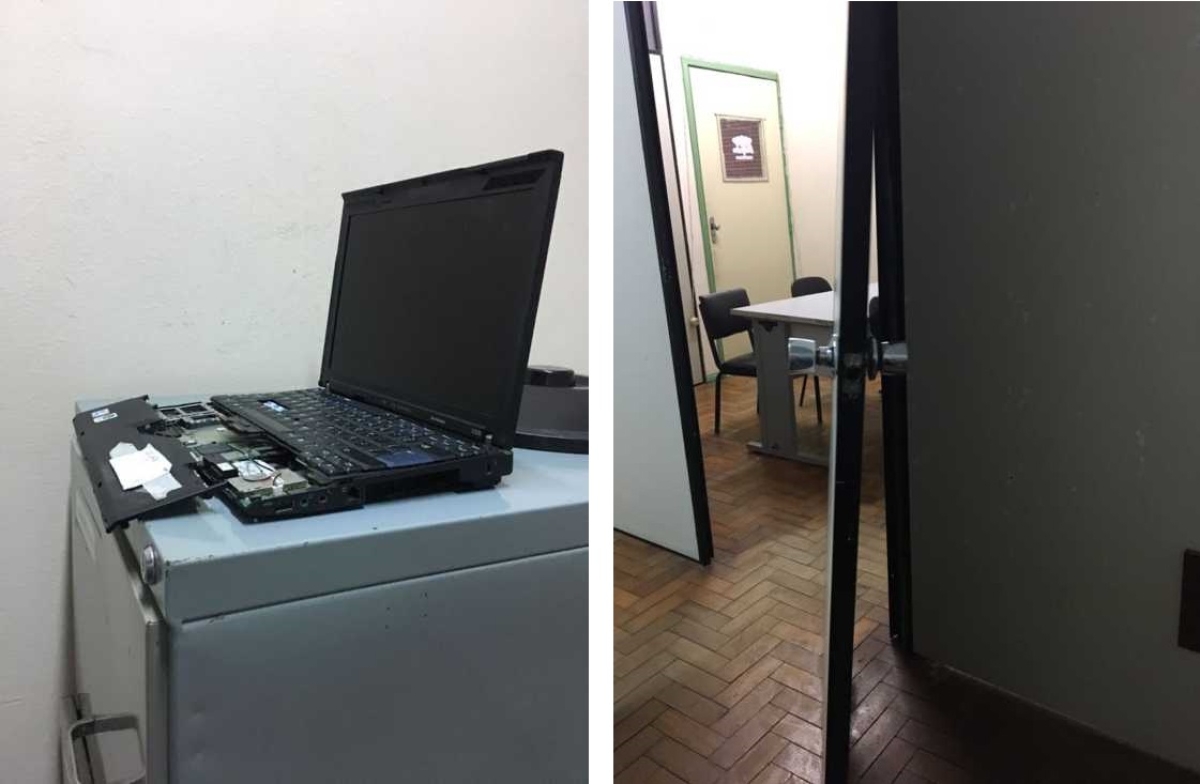 "Situação encontrada na Prefeitura de Boquim é de abandono", diz prefeito Eraldo Andrad (Imagem: Assessoria Prefeitura de Boquim)