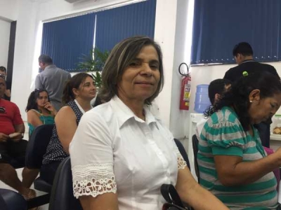 Aposentada, Lenira Leite (Imagem: AGECOM)