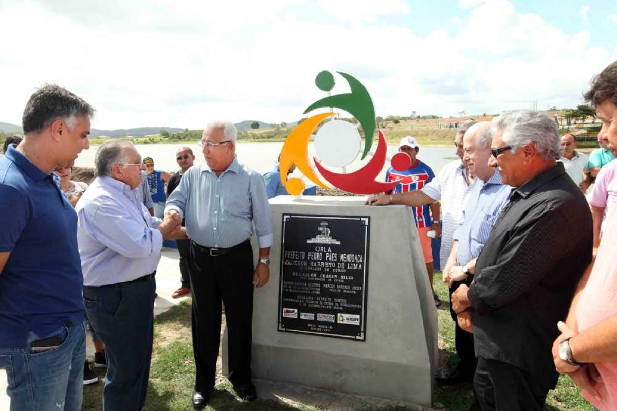Governador de Sergipe entrega Orla Pedro Paes Mendonça em Moita Bonita (Imagem: André Moreira/ASN)