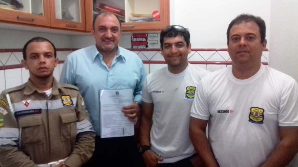 Da esquerda para direita, Fábio Bulandeira, Jason Neto, Júlio Passos e Márcio Resende (Foto: Assessoria Jason Neto)