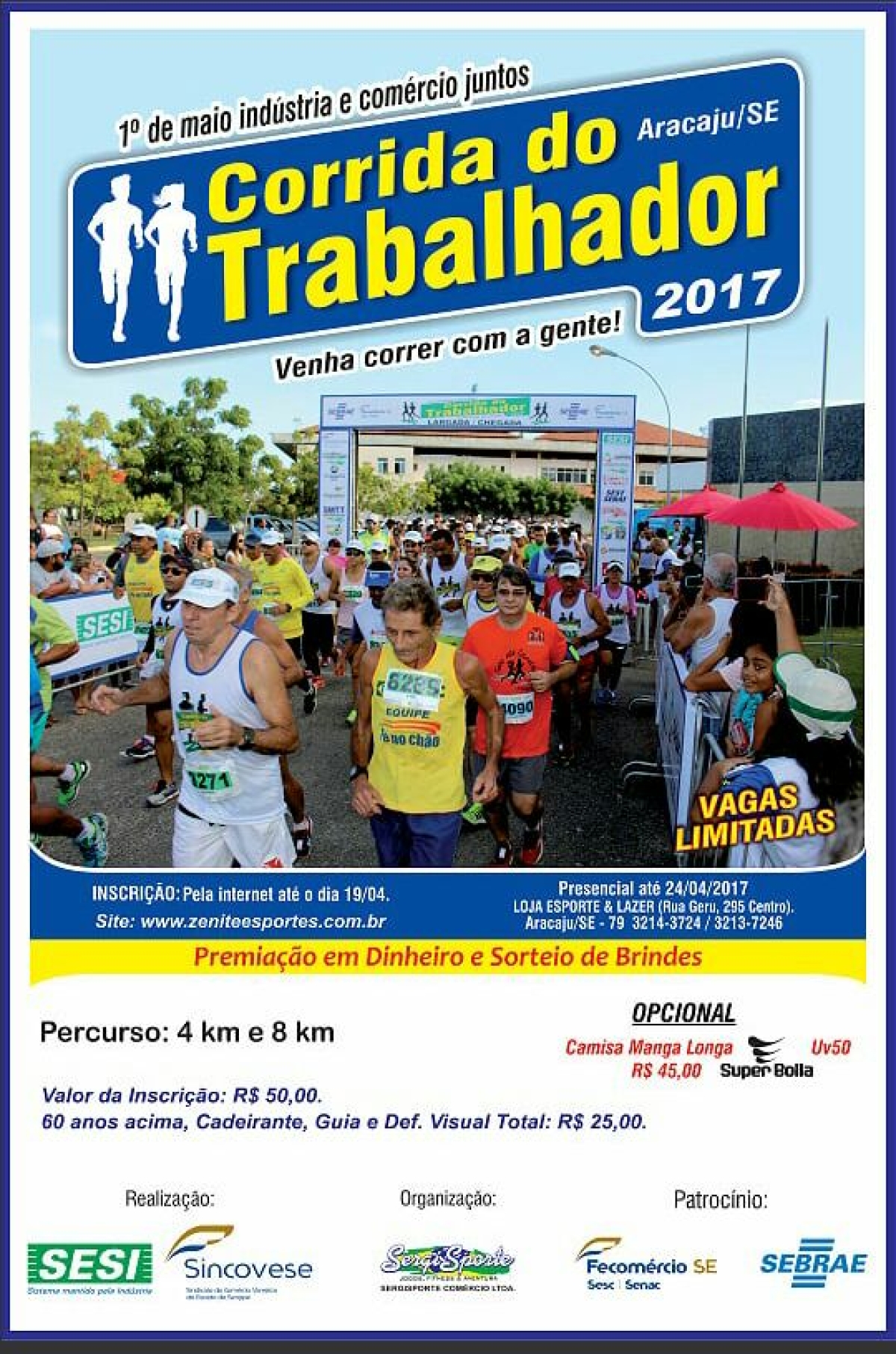 Corrida comemorará o dia do trabalhador (Imagem: Divulgação)