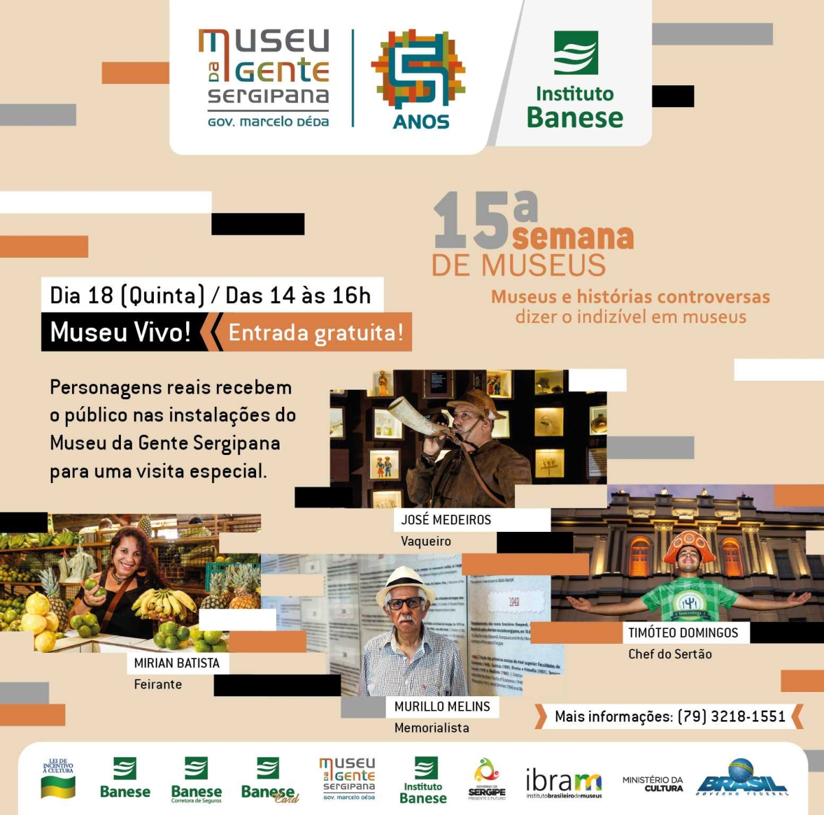 Museu da Gente Sergipana oferece programação especial na 15ª Semana de Museus (Foto: Divulgação/Museu da Gente Sergipana)
