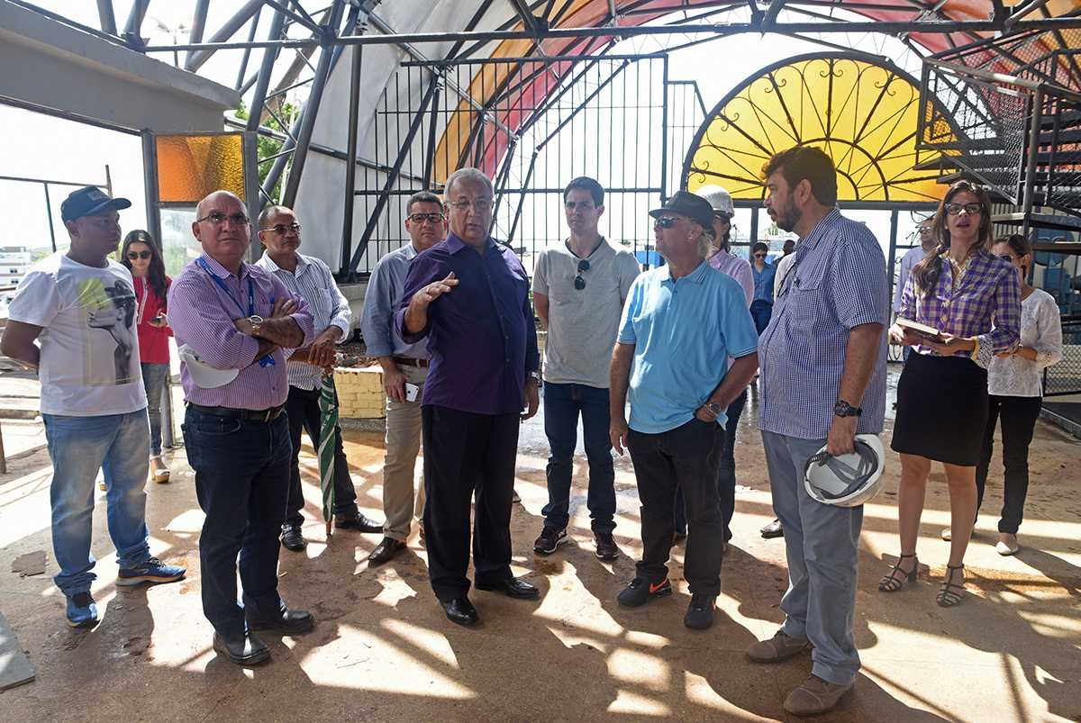 A parte externa do Centro será palco do �??Arraiá Arranca Unha�?�, tradicional concurso de quadrilhas que será retomado entre os dias 15 e 30 de junho. Para que o espaço volte a desenvolver suas atividades estão sendo investidos R$ 2,7 milhões (Foto: Marcelle Cristinne/ASN)