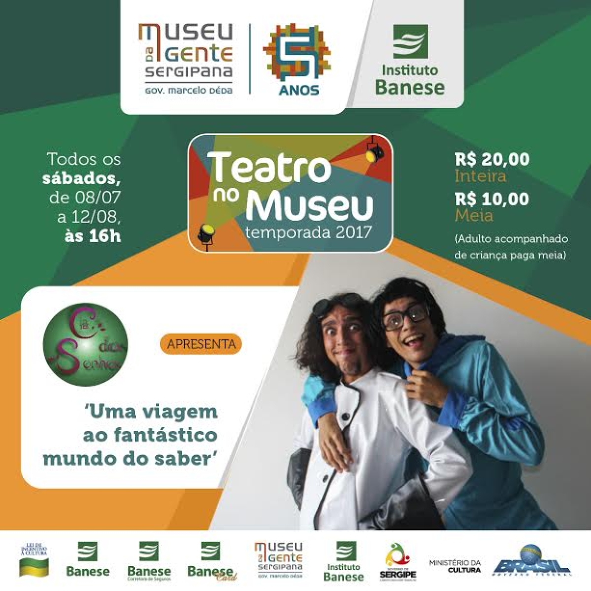 "Uma viagem ao fantástico mundo do saber" está em cartaz no Museu da Gente Sergipana (Imagem: Divulgação)