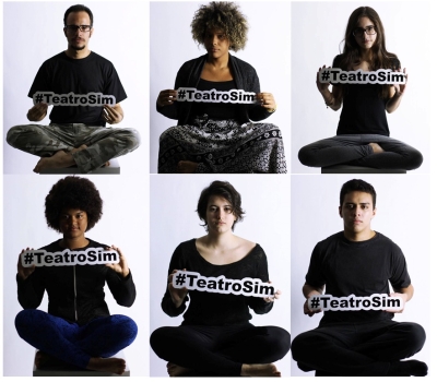 Campanha Teatro Sim em Aracaju (Foto: Divulgação)