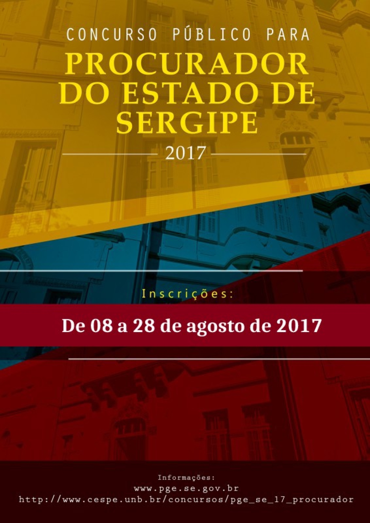 PGE/Sergipe reabre Concurso Público para Procurador do Estado (Imagem: Divulgação)