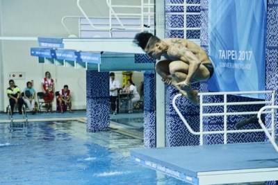 Brasileiro Jackson Rondinelli vai disputar a final da Universíade na plataforma de 10 metros dos saltos ornamentais (Foto: Divulgação/Felipe Hermann/CBDU)
