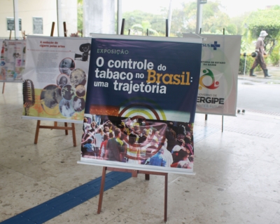 SES promove exposição sobre tabagismo e faz um alerta para os perigos do cigarro (Foto:  Ascom/SES)