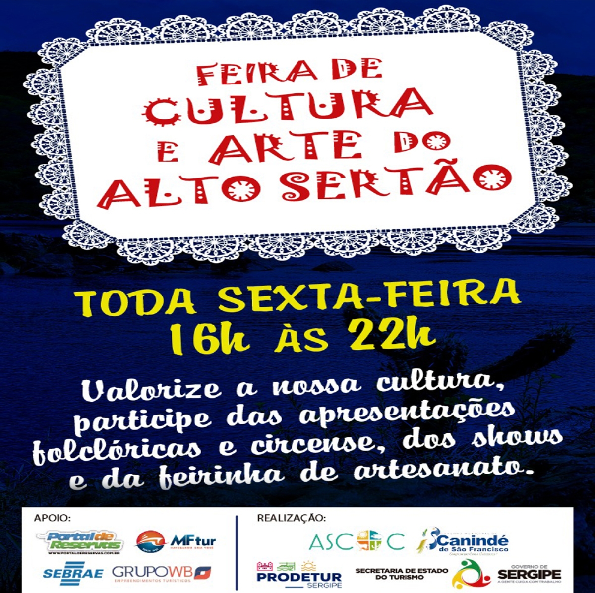 Feira Cultura e Arte será realizada em Canindé de São Francisco (Imagem: Divulgação)