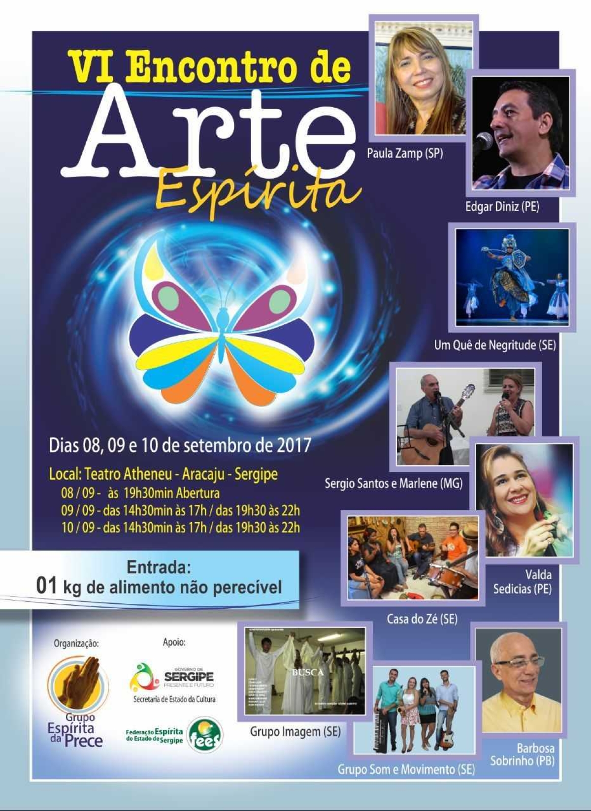 VI Encontro de Arte Espírita em Aracaju (Imagem: Divulgação)