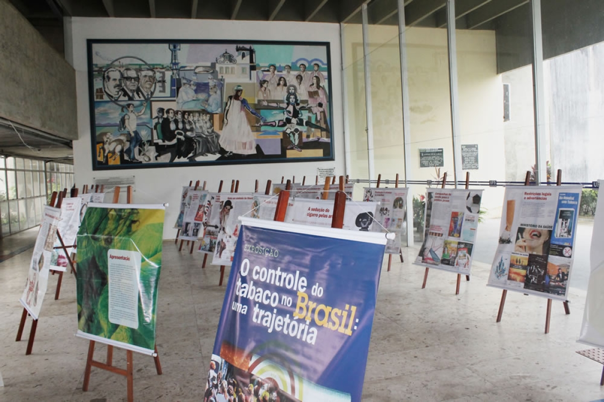 SES/Sergipe promove exposição sobre tabagismo e faz um alerta para os perigos do cigarro (Foto: SES/SE)