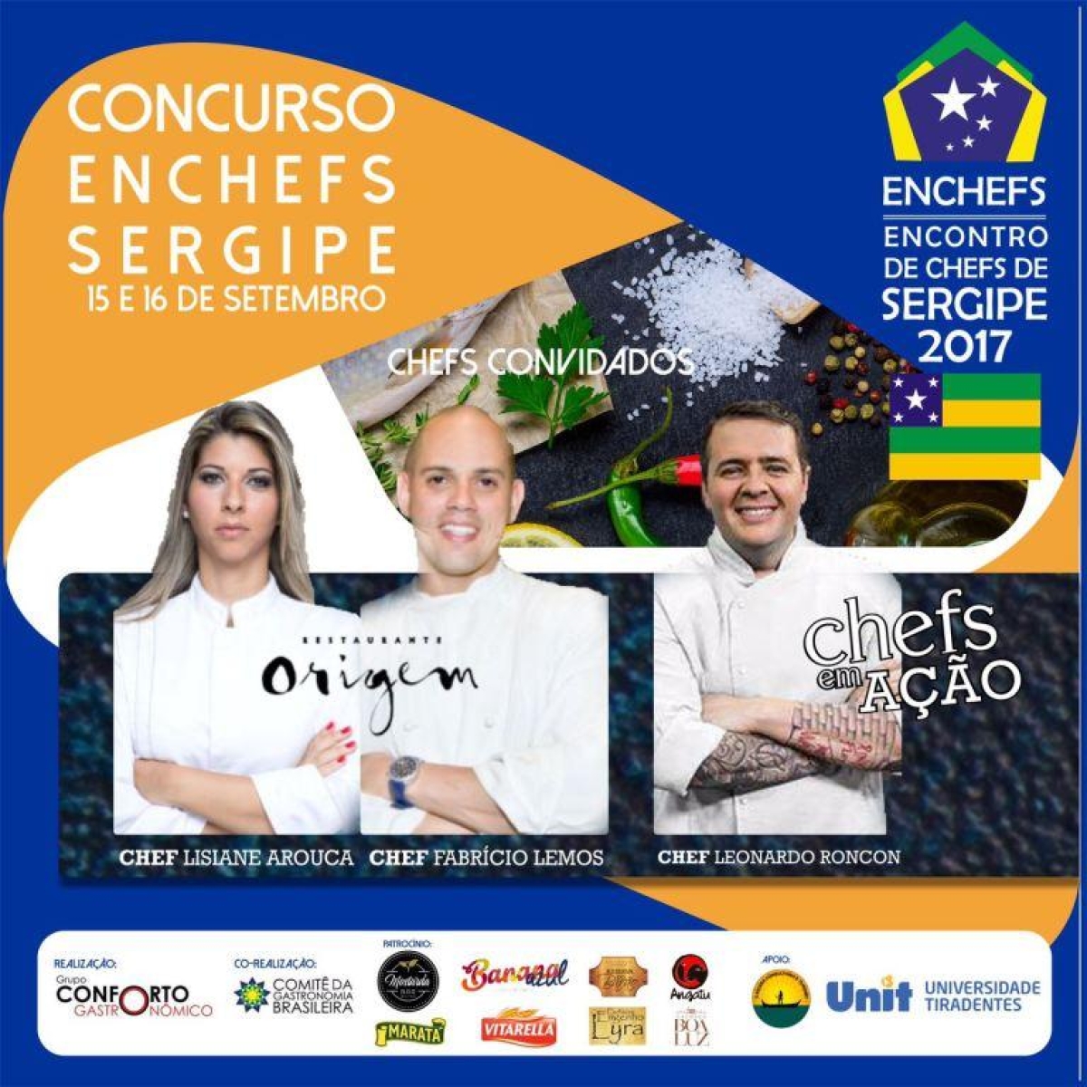 Enchefs/Sergipe: concurso de gastronomia movimentará Sergipe nos dias 15 e 16 de setembro (Foto: Divulgação)