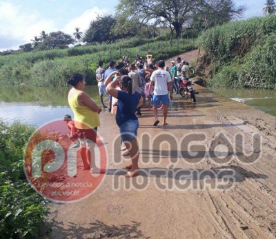 Idoso morre após ser resgatado em riacho em Porto da Folha (Foto: Pingou Notícias)