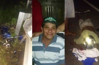 Acidente com vítima fatal na br 101, em Estância (Imagem: Gazeta de Estância)