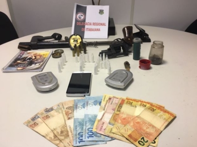 Operação resulta na apreensão de drogas, armas de fogo e prisões em Itabaiana (Foto: SSP/SE)