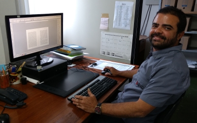 Design gráfico da Segrase, Augusto Arcieri (Foto: Segrase)