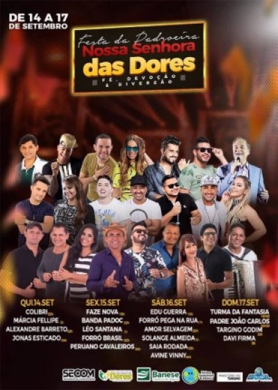 Festa da Padroeira de Nossa Senhora das Dores; confira a programação (Foto: Divulgação)