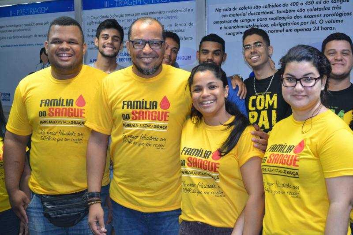 Igreja Batista da Graça estimula doação de sangue entre membros da congregação (Foto: SES/SE)