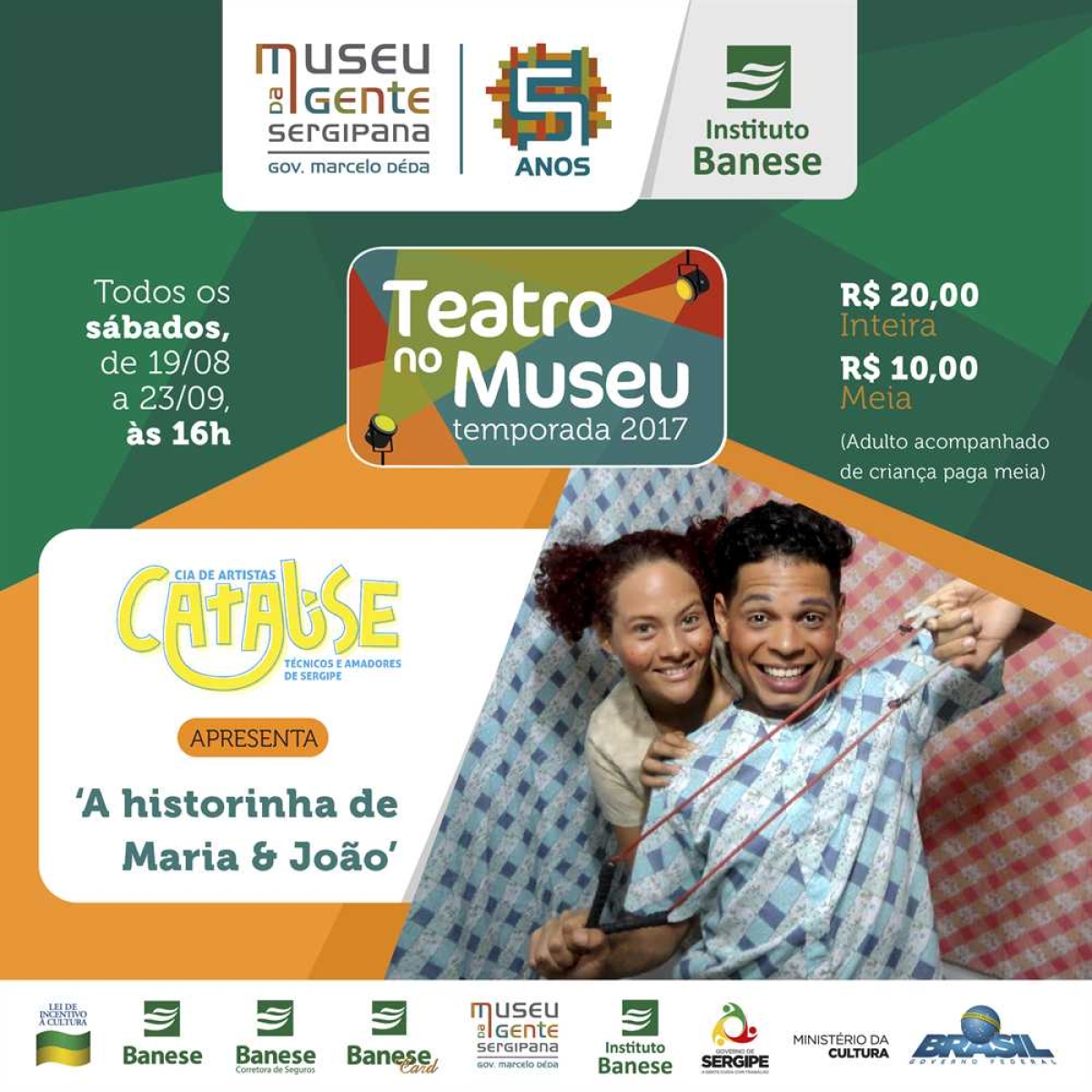 Cia. Catalise realiza última apresentação de "A Historinha de Maria e João" no Teatro no Museu (Imagem: Divulgação)