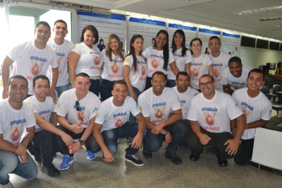 Hemose: Empresa Reviver mobiliza funcionários em defesa da doação de sangue (Foto: Ascom/SES)