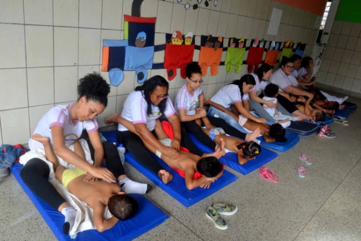 Parceria entre Emei e Fundação São Lucas proporciona bem-estar e desenvolvimento aos estudantes (Foto: Walter Martins/PMA)