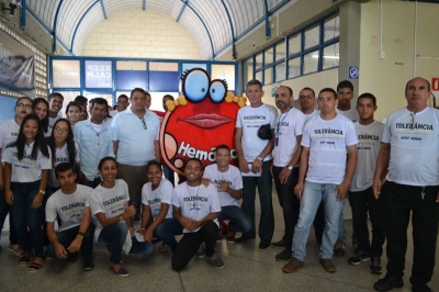 Hemose leva orientações para motoristas e estudantes no Sest/Senat (Foto: Ascom/SES)