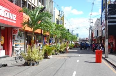 Centro da cidade ganhou novo paisagismo com o projeto (Foto: Ascom/Emsurb)