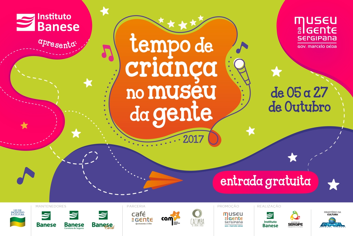 Instituto Banese realiza mais um "Tempo de Criança" no Museu da Gente Sergipana (Imagem: Divulgação)