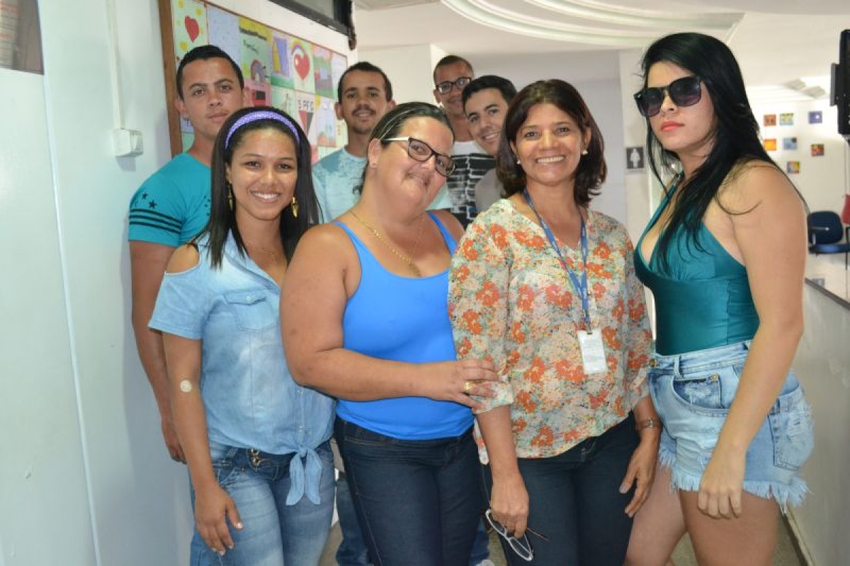 Hemose: voluntária de Pedrinhas mobiliza grupo para doação de sangue (Foto: SES/SE)