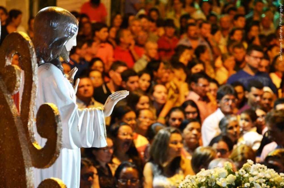 Católicos comemoram festa do Sagrado Coração de Jesus em Ribeirópolis (Foto: Divulgação)