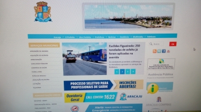 Banner do processo seletivo está no portal da Prefeitura (Foto: Divulgação)