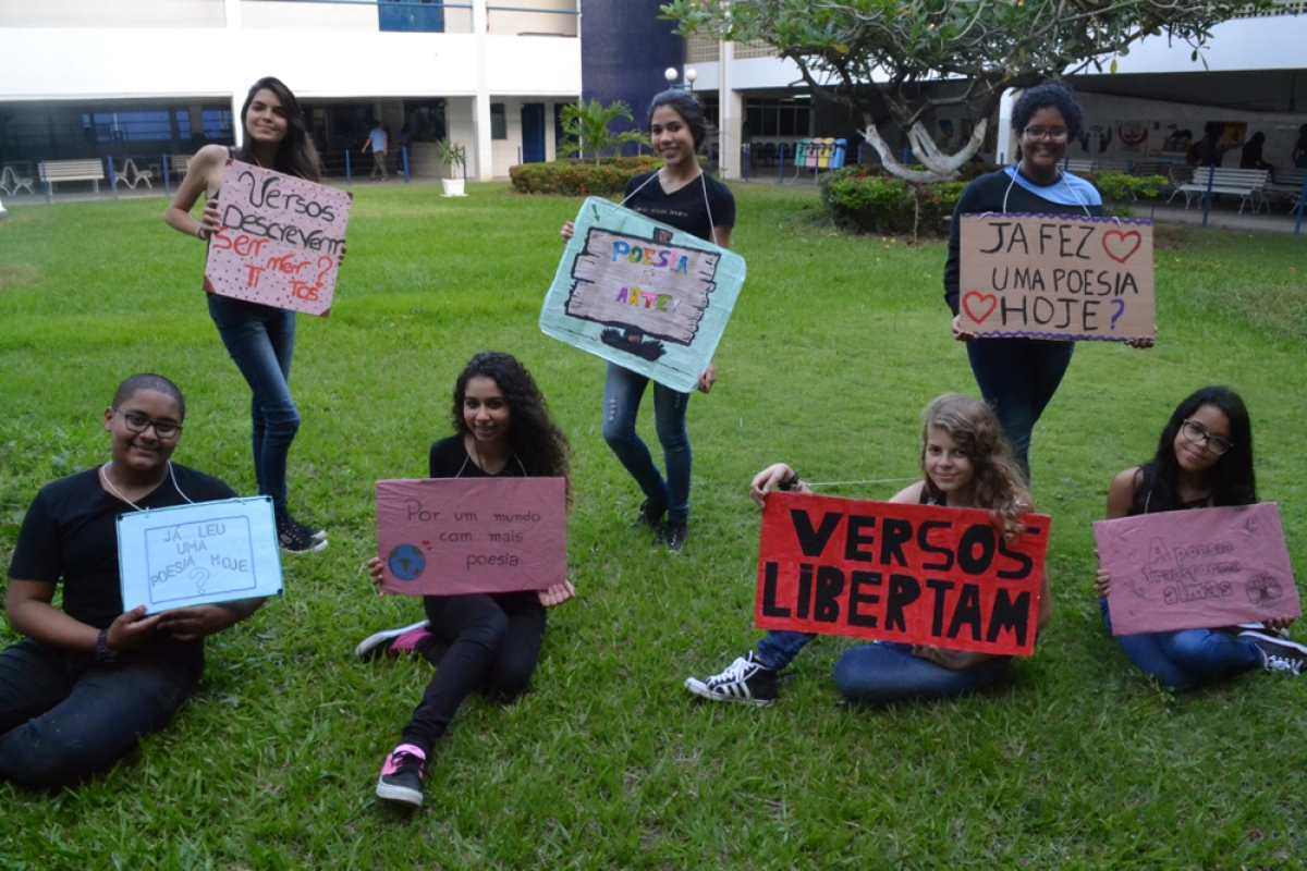 A arte "invade" o Sesi e auxilia no processo de ensino e aprendizagem (Foto: Assessoria Fies/SE)