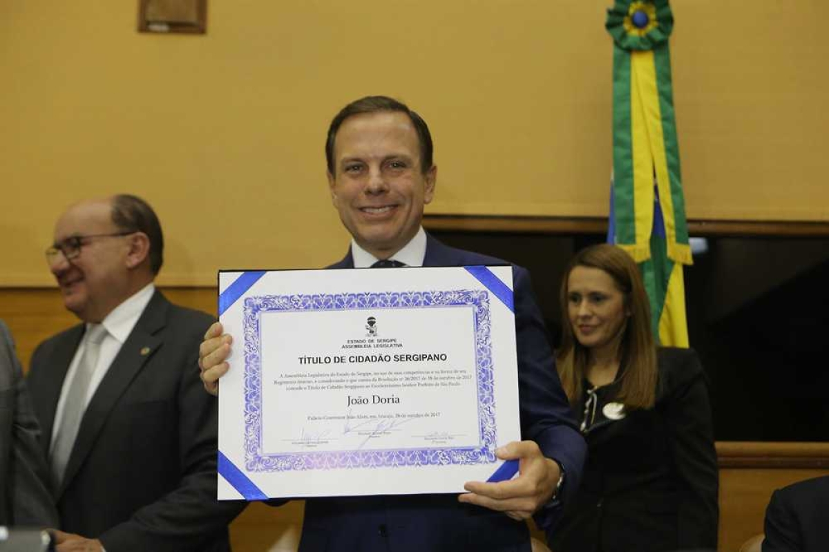 Prefeito de São Paulo é o mais novo sergipano (Foto: César de Oliveira/Agência Alese)