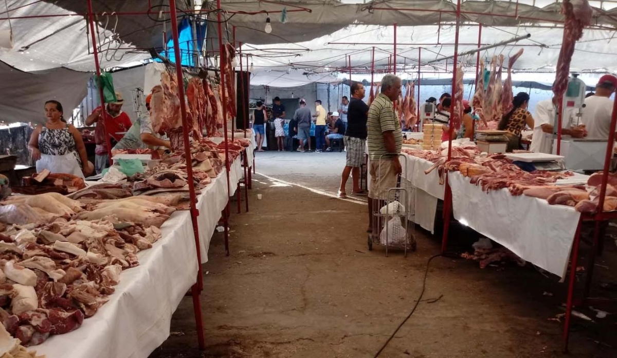 Carne consumida nas Feiras Livres de Aracaju tem origem duvidosa (Foto: Assessoria Frigo Serrano)